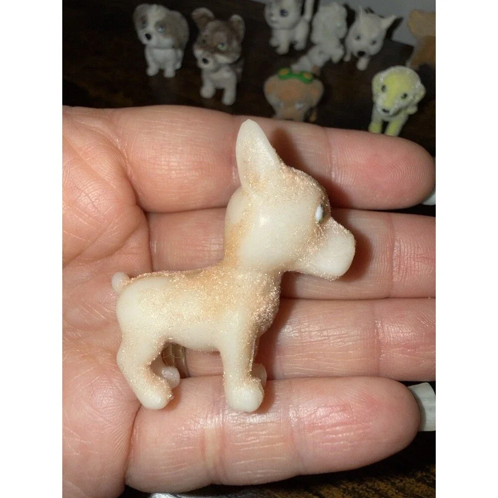 Puppy In My Pocket Toys Lot of 10 Dogs Horse Cat Flocked Miniatures Collectible